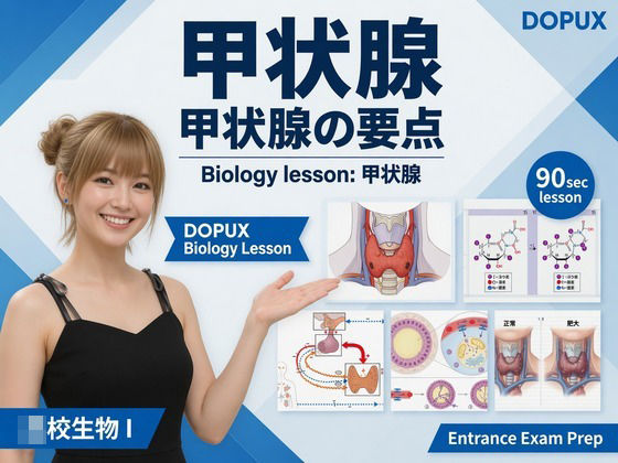 【▲20】パンチラガチャ★一ノ瀬廻里 大学に進学し強豪予備校『DOPUX（ドピュックス』で生物I，IIを教える名物講師に！（Vol.050:甲状腺）