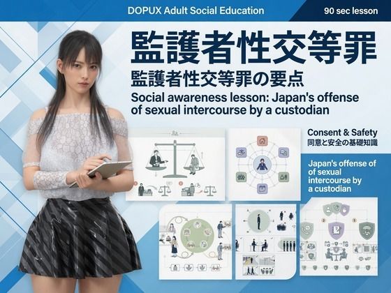 【△20】二階堂 沙耶 大学に進学し強豪予備校『DOPUX（ドピュックス）』で社会人向け講座（性犯罪）を教える名物講師に！（Vol.003:監護者性交等罪）