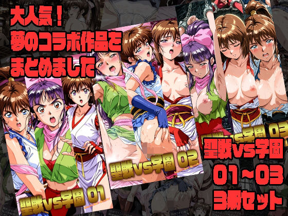 聖戦vs学園 01〜03 3冊セット